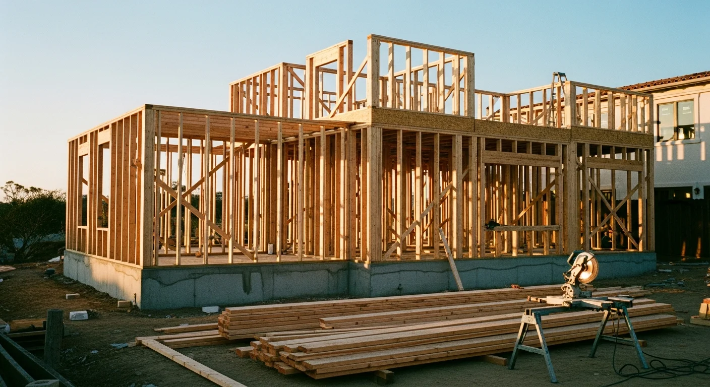 General contractor framing and structural work on residential addition